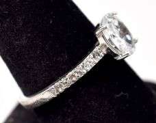 CZ Gemstone Ring in Sterling Silver