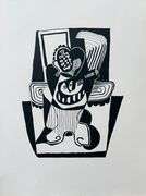 Extremely Collectible Vintage Picasso Woodcut on Paper