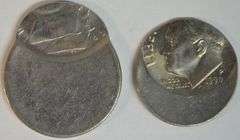 Gem BU 1990 Off-Center Roosevelt Dime & 1999-D Off-Center Jefferson Nickel