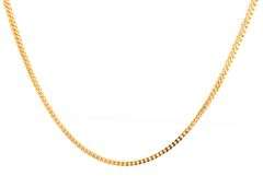 18kt Yellow gold wheat chain necklace