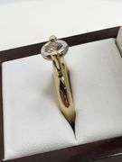 Art Deco 14KT Two Tone Gold and Diamond Ring