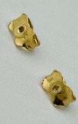 14KT Yellow Gold Puffy Heart earrings Studs