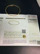 22K YELLOW GOLD BANGLE BRACELET