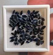 Heavy! Heated only! 10.03ct marquise cut Sapphire set