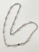 925 Sterling Silver Gucci Inspired Alternative Crystal Link Chain