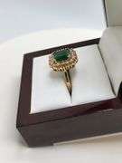 Bold 18kt Emerald & Diamond Statement Piece