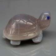 Super cute 57.88ct Agate baby turtle carving