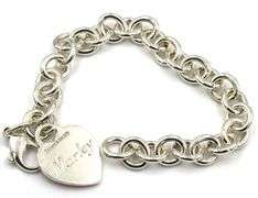 Tiffany & Co bracelet with heart shaped charm