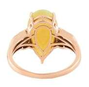 3.50ct Ethiopian Opal and 0.20ctw Diamond Statement Ring in 14K