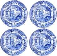 Timeless Blue Italian Bread & Butter Plates Set of 4