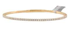 New 1.24ctw Round Diamond Flex Bangle Bracelet in 14K