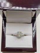 Blinding 18kwg Triple Diamond Ring