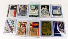 10 NFL QB Football Cards, All Greats