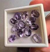 Glittering 12.92ct real Brazilian Amethyst set