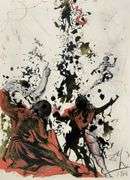 Highly Collectible and Rare Salvador Dali Original Lithograph from the 'Biblia Sacra' Suite