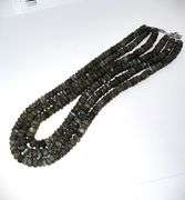 Natural Large 1008.5 Ctw Blue Flash Labradorite 3 Strand Necklace