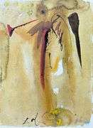 Highly Collectible and Rare Salvador Dali Original Lithograph from the 'Biblia Sacra' Suite