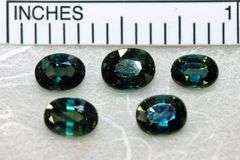 Natural Green Sapphires - Lot of 3