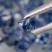 Deep blue and perfect for you! 3.21ct princess cut Sapphires!