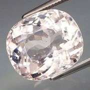 Full fire! Platinum pink! 7.86ct UNTREATED Brazilian Morganite!