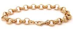14kt Yellow gold Rolo chain bracelet