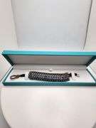 New! +15 ctw all natural sapphire, emerald and diamond  weaved on fabric bracelet