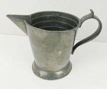 Antique French Apothecary Pewter Measure