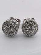 CERTIFIED 18K WHITE GOLD DIAMOND STUDS