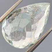 Glittering 4.92ct platinum sea green Aquamarine