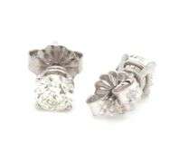 14kt White gold 0.52ctw diamond stud earrings