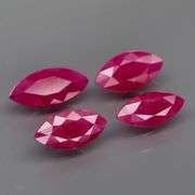 Fantastic 4.73ct set of MARQUISE CUT Burmese Rubies!