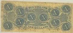 April  1863 Series $10 CSA  Note