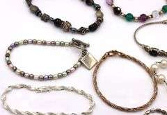 Group lot of Vintage 925 sterling silver bracelets