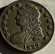 1832 Lustrous Toned Bust Half