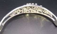 14K White Gold Vintage Diamond Bracelet – Natural Diamonds