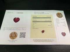CERTIFIED NATURAL RUBY 2.57 CARAT HEART SHAPE.