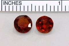 Bright Natural Hessonite Garnet - Lot of 2