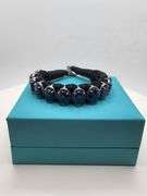 New! +25 ctw all natural topaz and 1.25ct diamond weaved on fabric bracelet