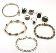 Group lot of Vintage 925 sterling silver mixed jewelry