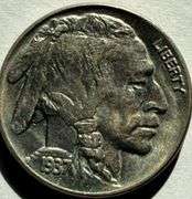 1937 Gem BU Buffalo Nickel