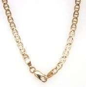 14kt Yellow gold Marine link chain necklace