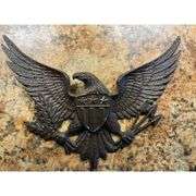 Cast Iron Eagle Wall Decor with Shield