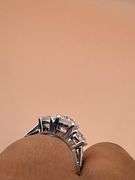 Timeless Platinum Three Stone Engagement Ring of 2.18 Ct