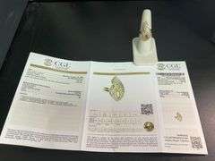 CERTIFIED BRAND NEW 14K YELLOW GOLD DIAMOND RING