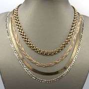 Group lot of 5 Vintage 925 sterling silver necklaces