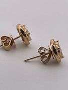 CERTIFIED BRAND NEW 14K YELLOW GOLD DIAMOND STUDS