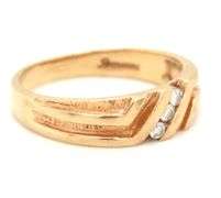 Useful 14k YG Band/Ring with Diamonds