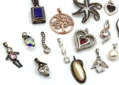 Group lot of Vintage 925 sterling silver pendants