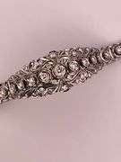 CERTIFIED WHITE GOLD DIAMOND VITAGE / ANTIQUE DIAMOND BRACELET