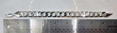 Strong 26 Gram .925 Sterling Silver Plated Cuban Link Bracelet